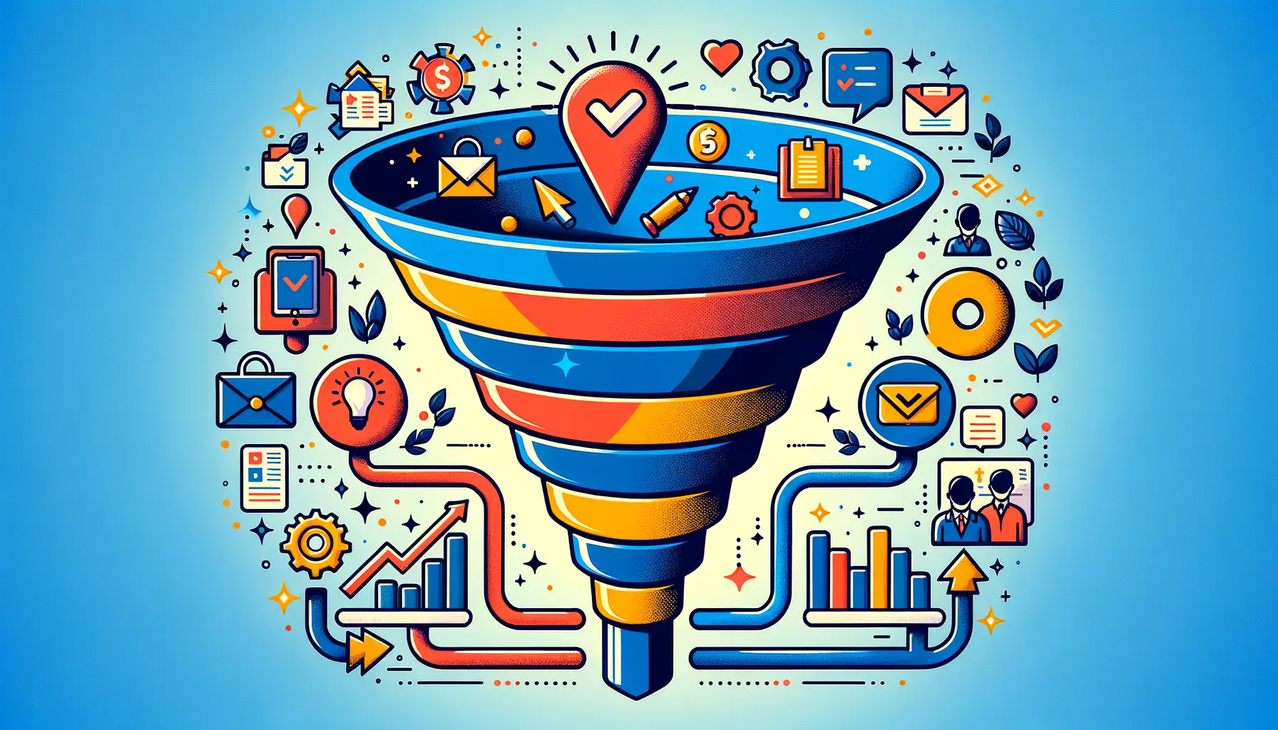 Bottom of the Funnel Verkaufsprozess 2025 Grafik