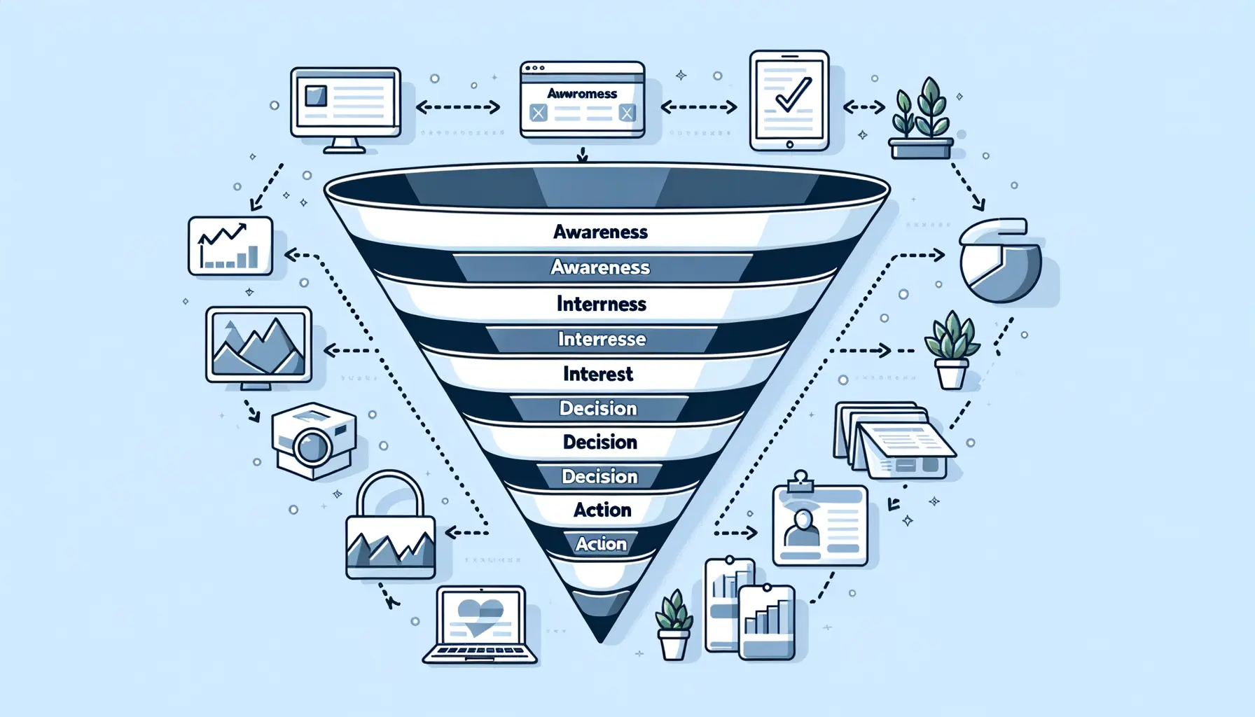 Funnel bauen E-Commerce Vertriebstrichter Grundlagen