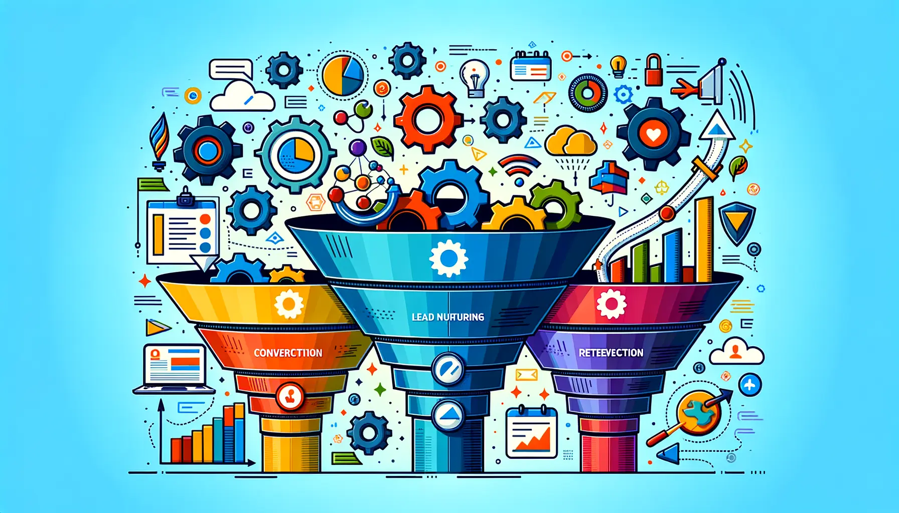 Funnel bauen Marketingstrategie 2025 Vertriebstrichter