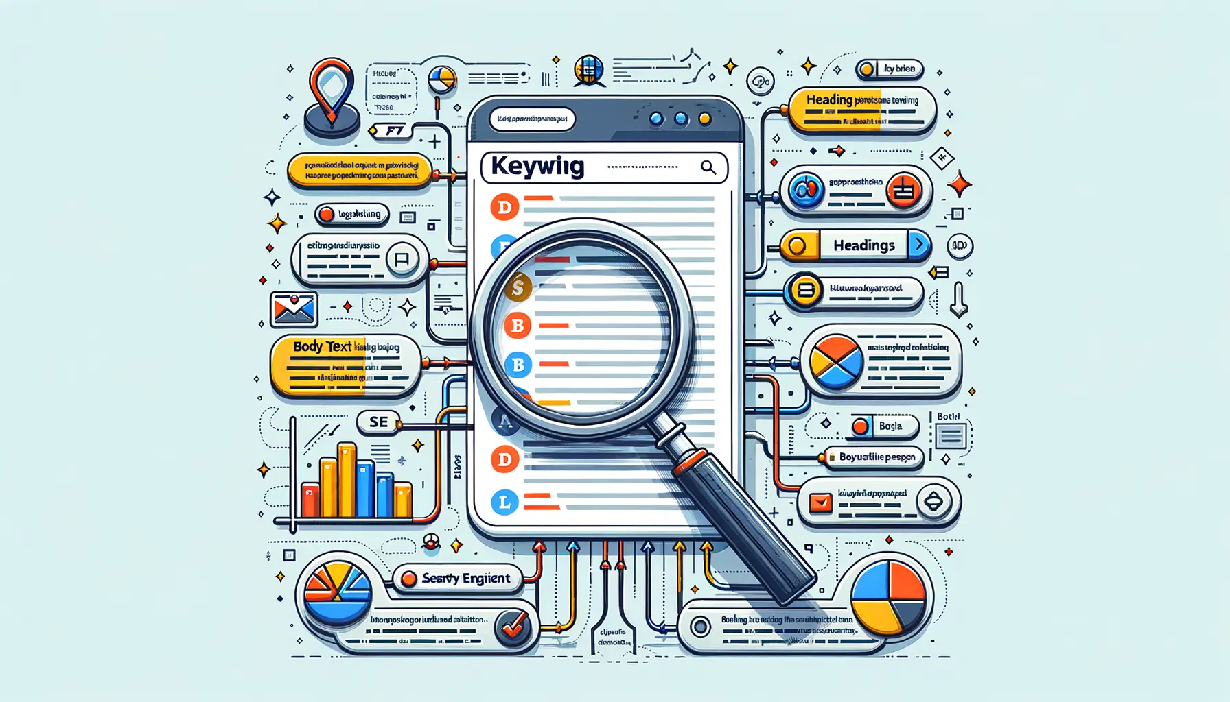 Keyworddichte und Platzierung in Text für SEO Optimierung
