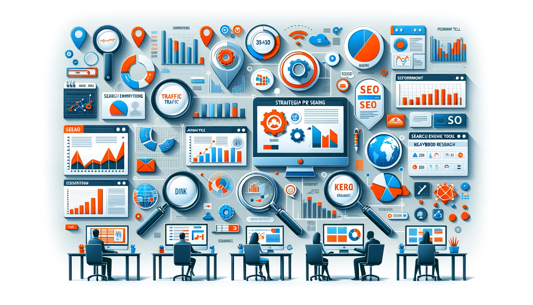 PR SEO Strategien und Tools Visualisierung für moderne Medienarbeit