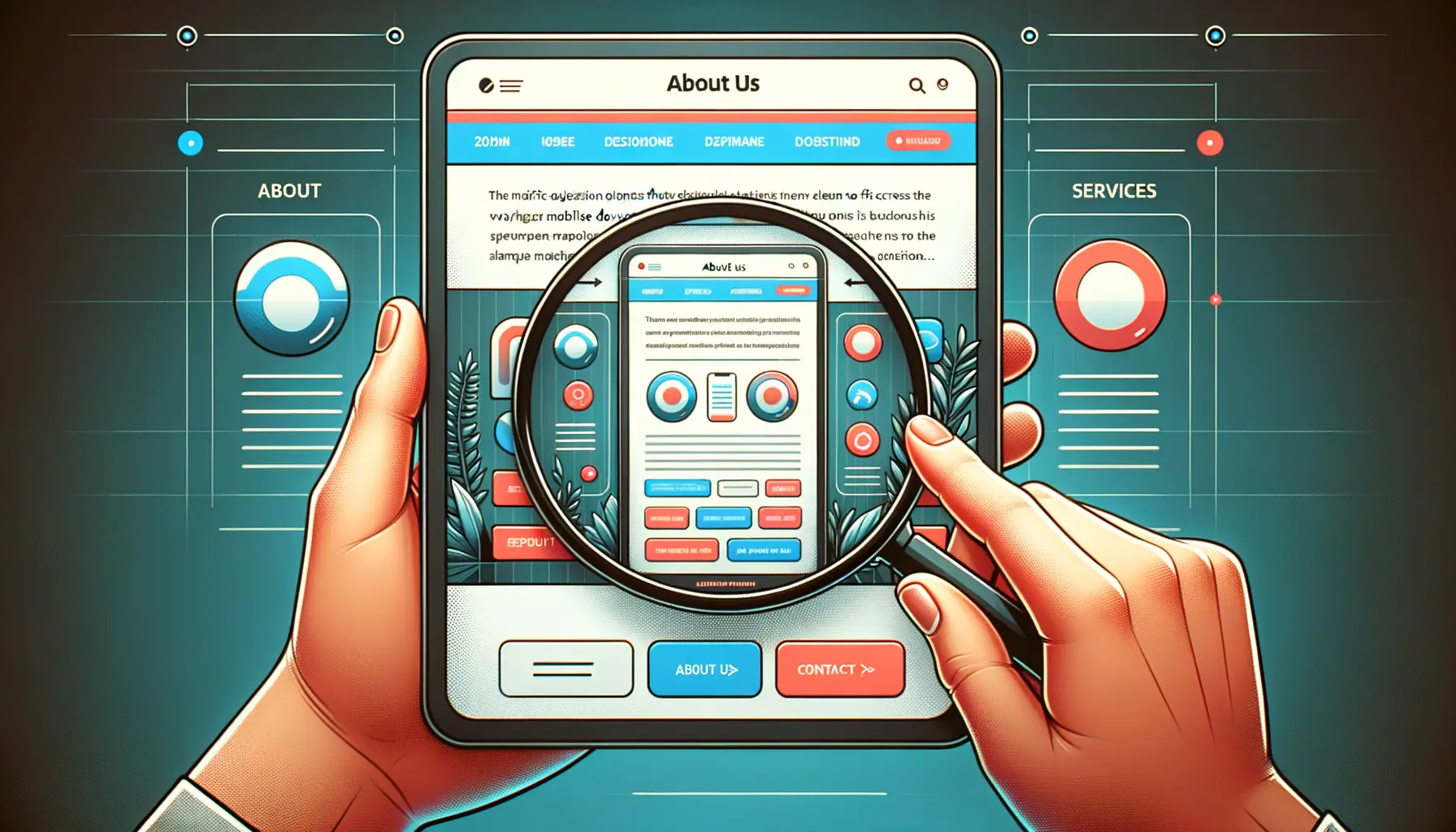 Responsive Webdesign für kleine Unternehmen mit Darstellung auf mobilen Geräten